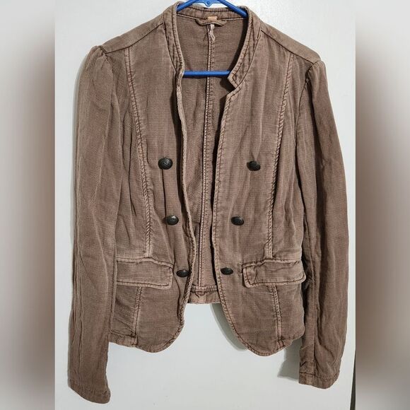 BlazerFree People Jagger Dusty Mauve Pink Jacket size M - Picture 11 of 11